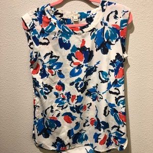 J. Crew Floral Blouse